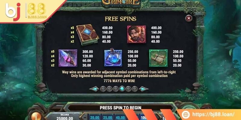 Grimoire BJ88 - Cơ Hội Kiếm Được Tiền Thắng Thưởng Rất Lớn 3 Game thủ nên dành thời gian theo dõi biểu tượng đặc biệt