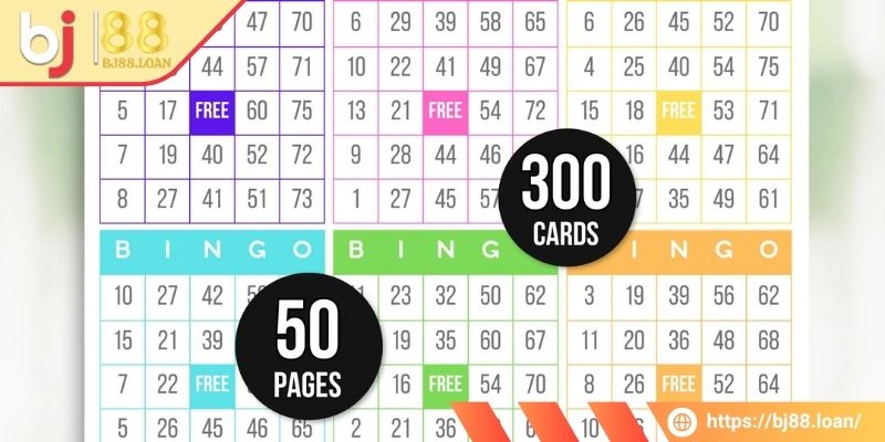 Người chơi sẽ nhận bảng số gồm các ô chứa biểu tượng